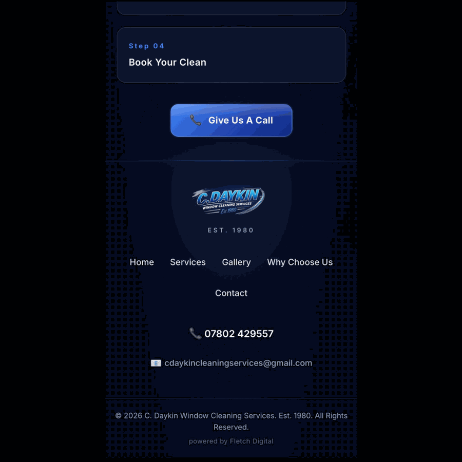 Free quote form capturing name, phone, address, property type and service frequency